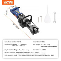 Vevor 315676 1000 Вт гідравлічний електричний згинальний верстат для згинання арматури до 6-16 мм