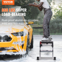Vevor 315831 Алюмінієва робоча платформа складна робоча платформа 100x30x48.7см робоча платформа 200кг вантажопідйомність лавка з