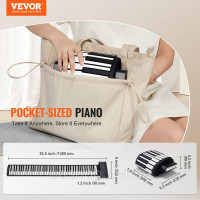 Vevor 316262 88 Key Roll Piano Портативне Roll Piano 128 Rhythms Tones Перезаряджається
