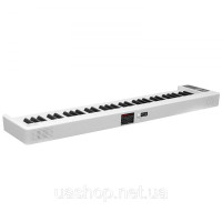 Vevor 316279 61 Key Цифрове піаніно Електропіаніно Складне піаніно Bluetooth MIDI біле