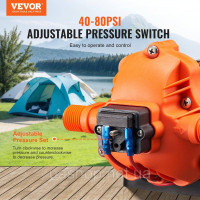 Vevor 316785 Мембранний насос 12V 3GPM 11.36L/min 3-камерний реле тиску водяного насоса