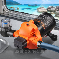 Vevor 316785 Мембранний насос 12V 3GPM 11.36L/min 3-камерний реле тиску водяного насоса
