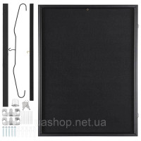 Vevor 316802 Вітрина 610 x 812 x 40 мм, що замикається, для спортивних сорочок зі склом із захистом від ультрафіолету 98% і