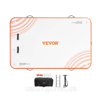 Vevor 317286 Надувний плавучий док, 2,43 х 1,52 м, надувна докова платформа, нековзний килимок для плавучого дока з портативною