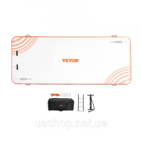 Vevor 317288 Надувний плавучий док, 4,57 х 1,82 м, докова платформа, нековзний килимок для плавучого дока з портативною сумкою для