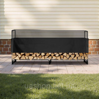 Vevor 317702 Стелаж для дров металевий 259 x 36 x 117 см Стелаж для дров Сталева рама з порошковим покриттям Полиця для дров 300