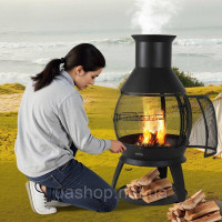 Vevor 317740 Обігрівач для патіо Садовий камін Ацтекська піч Chimenea Вогнище φ500 x 1100 мм