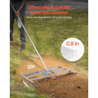 Vevor 318132 Граблі газонні з ручкою Вирівнюючі граблі Lawn Care 355x762 мм
