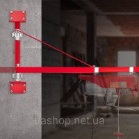 VEVOR Електрична таль несуча 300 кг вантажопідйомність Поворотний кронштейн талеутримувача зі штоком Сталева