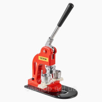 VEVOR Кнопка машина Кнопка Maker 32 мм кнопка штампування машина 500pcs жерстяні кришки DIY кнопка пресування