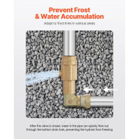 VEVOR Frost-free зовнішній кран дворовий гідрант Головка садовий гідрант 995x218x58 мм 323416
