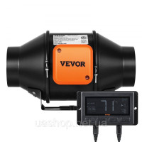 VEVOR 21W Канальний вентилятор для димовидалення Витяжний вентилятор Канальний вентилятор 327907