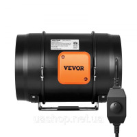 Вбудований канальний вентилятор VEVOR 126 Вт Димовидалення HVAC Комплект повітродувки AC 327909