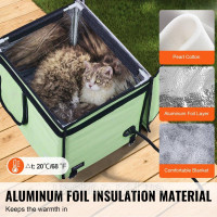 VEVOR Будиночок для котів Cat Cave Hut Heated 42x33x39cm Green (S) 328268