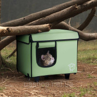 VEVOR Будиночок для котів Cat Cave Hut Heated 42x33x39cm Green (S) 328268