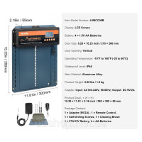 VEVOR Автоматичний курник 21x26 см Розмір дверей Заслінка для курчат IP44 Відкривач дверей з датчиком світла