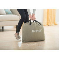 Матрац подвійний Intex 203 x 152 x 42 cм відтінки сірого