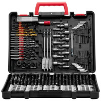 Набір свердел VEVOR Набір викруток з 318 предметів з багатоцільовим футляром для транспортування 502651