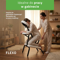 Масажне крісло Flexo – біле HABYS  до 150кг