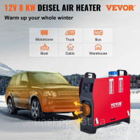 VEVOR дизельний нагрівач повітря, 12V 5-8KW допоміжний нагрівач дизель, повітряний дизельний нагрівач, повітряний дизельний 511374