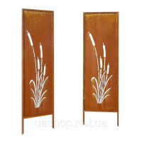 Складана ширма VEVOR, 50x160 см, 2 шт., металева кімнатна перегородка, перегородка з шипами для землі та панеллю з вуглецевої