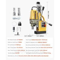 VEVOR Електромагнітне свердло 1200W φ40mm 12500N 522119