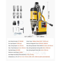 VEVOR Електромагнітне свердло 1400W φ50mm 12800N 522140