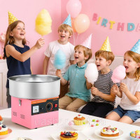 Електрична машина для виробництва цукрової вати VEVOR Commercial, 1 кВт, рожева машина для цукрової вати 522442