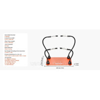 Паяльна станція VEVOR Soldering Aid Third Hand 201x140x3 мм, магнітна, 4 гнучкі важелі, із затискачами «крокодил» та нековзною