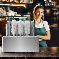 Машина для полірування скла VEVOR catering 8 полірувальних головок 660 склянок/год комерційна 524339