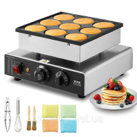 Млинцева міні-машина VEVOR Голландська млинцева 9 шт. Dorayaki з нержавіючої сталі 524892