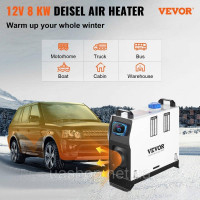 VEVOR 12V додатковий обігрівач дизель автомобільне паливо, дизель допоміжний нагрівач повітря нагрівач повітря дизель 5-8KW,
