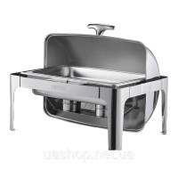Набір посуду VEVOR Chafing Dish Set нержавіюча сталь 8,5 л 1 контейнер Rolltop Silver 528053