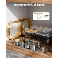 Набір посуду VEVOR Chafing Dish Set Нержавіюча сталь 7,5 л/4 л Фуршет Золоте Весілля 528167