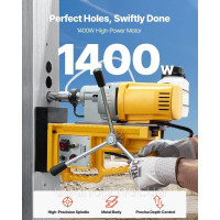 Магнітний дриль VEVOR 1400 Вт Дриль діаметр свердління 50 мм електричний 528190