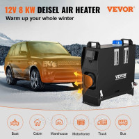 Дизельний автомобільний паливний обігрівач VEVOR 12V, 8 кВт дизельний обігрівач повітряний, повітряний дизельний обігрівач для