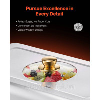Набір посуду VEVOR Chafing Dish Set Нержавіюча сталь 7,5 л 4 ємності Gold Buffet 528607
