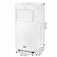Портативний кондиціонер 4 в1 / Yoer FrostBox PAC03W / 3кВт / 30 м2 + Wi-Fi +Тепловий насос