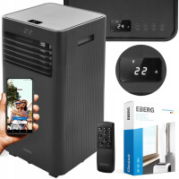 Портативний кондиціонер EBERG RIO 3 кВт осушувач повітря 24 л/24 год 2xLED WiFi + ClimaLock