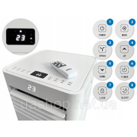 Портативный кондиционер EBERG RIO, 3 кВт, Wi-Fi, осушитель, 24 л/24 часа, 2 светодиода + ClimaLock