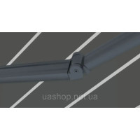 Терасний тент (ручний) Focus Garden PREMIUM 400х300 сірий/білий   61840