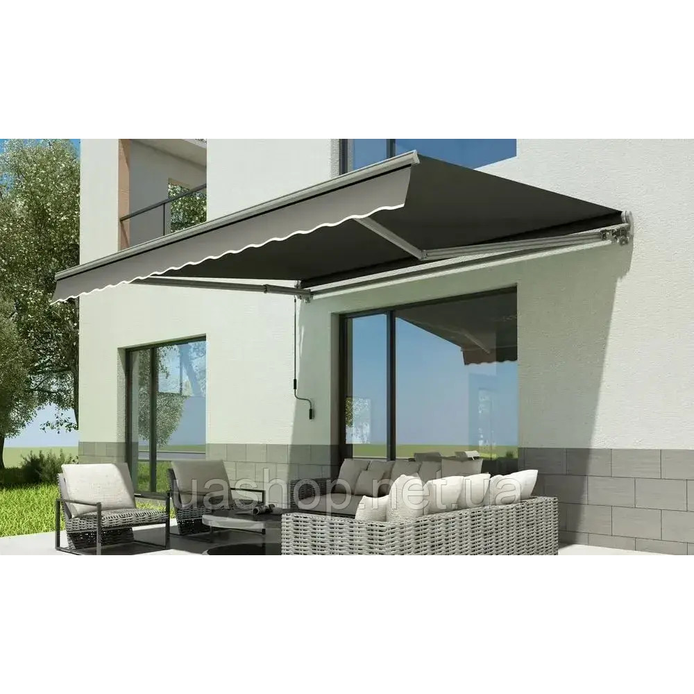 Терасний тент, ручний маркіза Focus Garden Classiс 300x250 сірий  61932