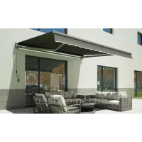 Терасний тент, ручний маркіза Focus Garden Classiс 300x250 сірий  61932