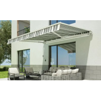 Терасний тент, ручний маркіза Focus Garden Classiс 300x250 білий/сірий 61937