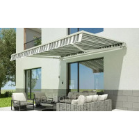 Терасний тент, ручний маркіза Focus Garden Classiс 300x250 білий/сірий 61937