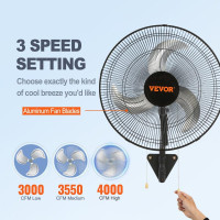 Vevor 671006 Настінний вентилятор VEVOR, 17,5 Vevor 671006 Настінний вентилятор VEVOR, 17,5