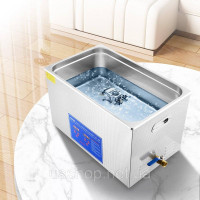 Vevor 672941 30L 100A Ультразвуковий очищувач з нагрівачем 600W з нержавіючої сталі Ультразвукова ванна