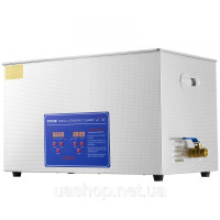 Vevor 672941 30L 100A Ультразвуковий очищувач з нагрівачем 600W з нержавіючої сталі Ультразвукова ванна