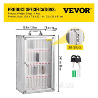 Vevor 674474 Шафа для зберігання мобільних телефонів 1 x 6 см, ящик для зберігання мобільних телефонів 32 x 20