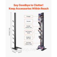 Vevor 674817 Підставка для пилососа для тримача Dyson Multi-Models Storage Holder з 6 гачками